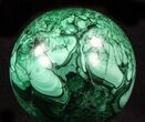 Gorgeous Polished Malachite Sphere - Congo #39398-1